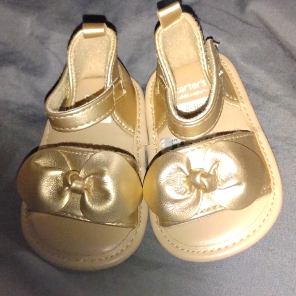 Gold toddler Sandals